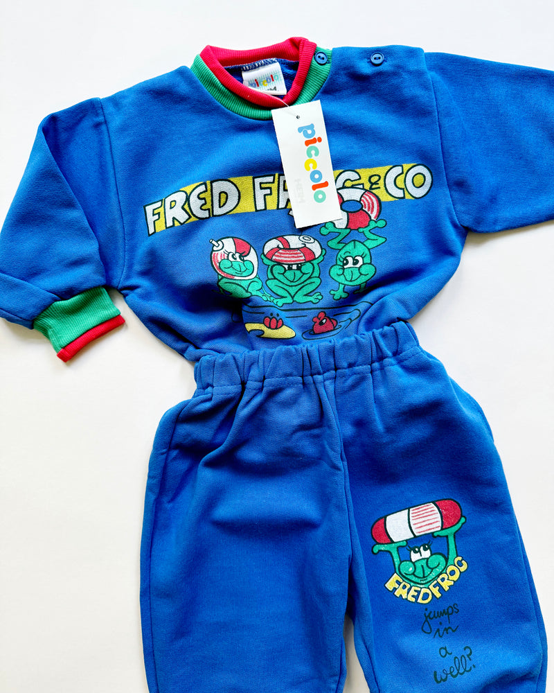 Deadstock Vintage Fred Frog Sweatsuit