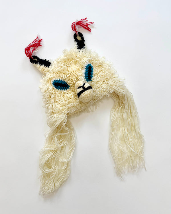 Handmade Wool Sheep Hat 4-6Y