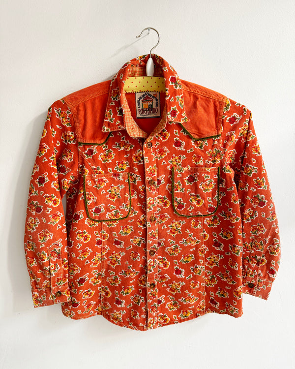 Vintage Corduroy Western Blouse