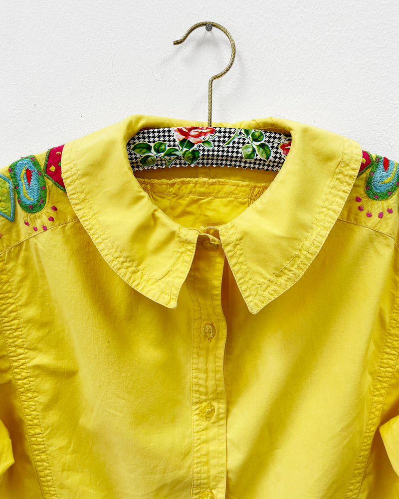 Vintage Oilily Embroidered Cotton Blouse