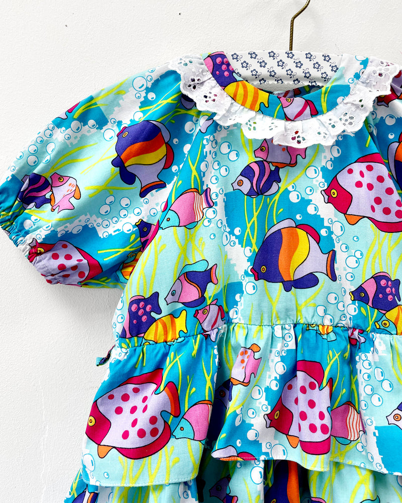 Vintage Cotton Fish Dress