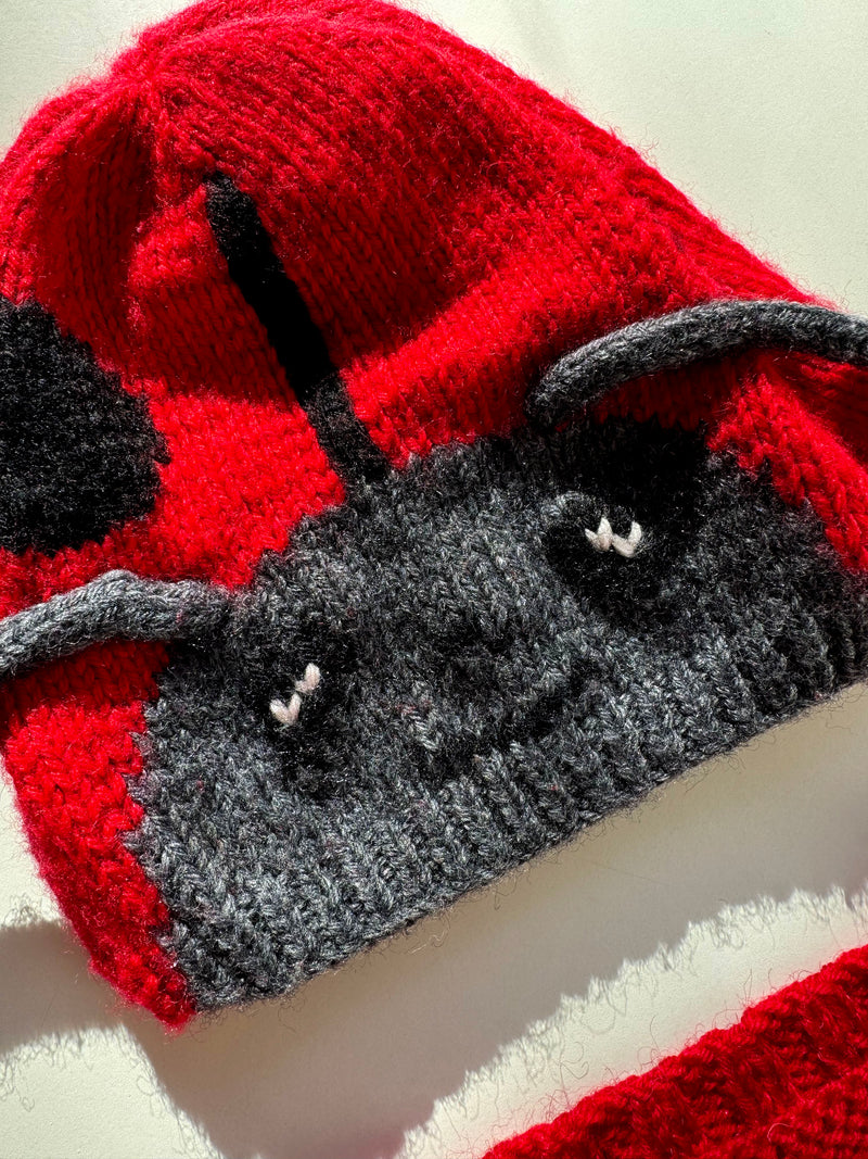 Handmade Butterfly Wool Sweater & Matching Hat