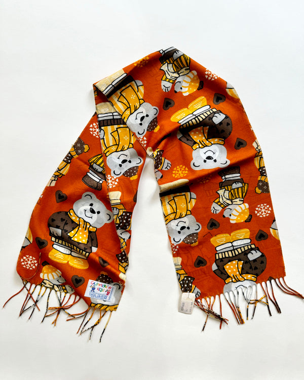 Deadstock Vintage Teddy Bear Scarf