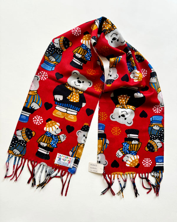 Deadstock Vintage Teddy Bear Scarf