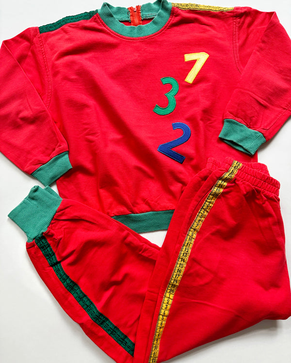 Vintage Measuring Tape Sweatsuit