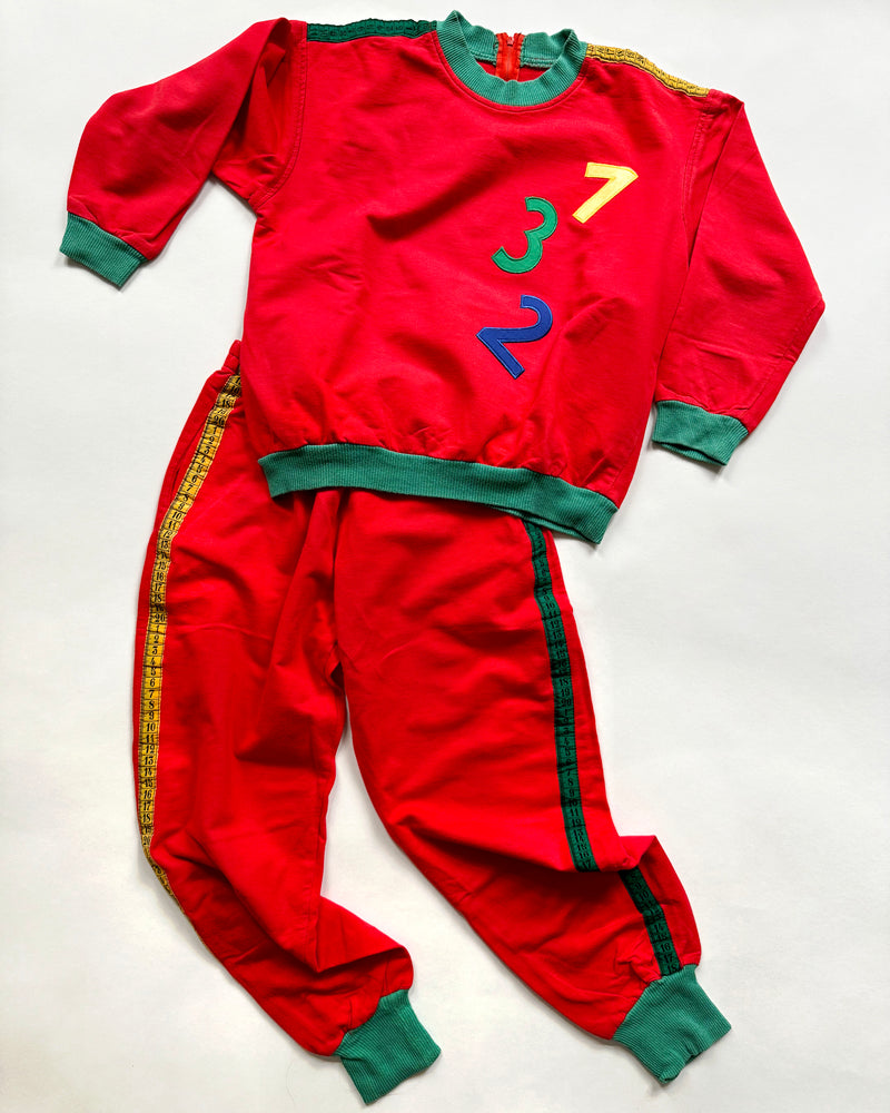 Vintage Measuring Tape Sweatsuit