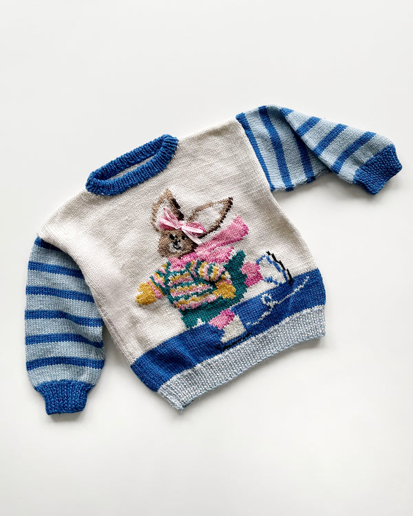 Handmade Vintage Bunny Wool Sweater