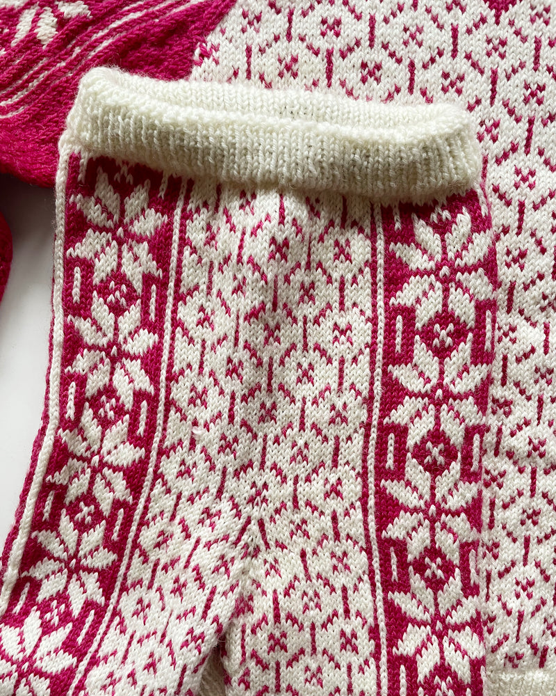 Handmade Vintage Norwegian Wool Two Piece Set