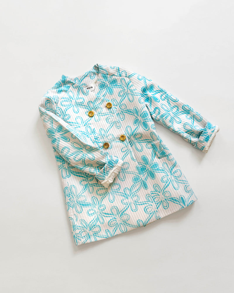 60s Pierre Cardin Made To Measure Floral Coat 3Y