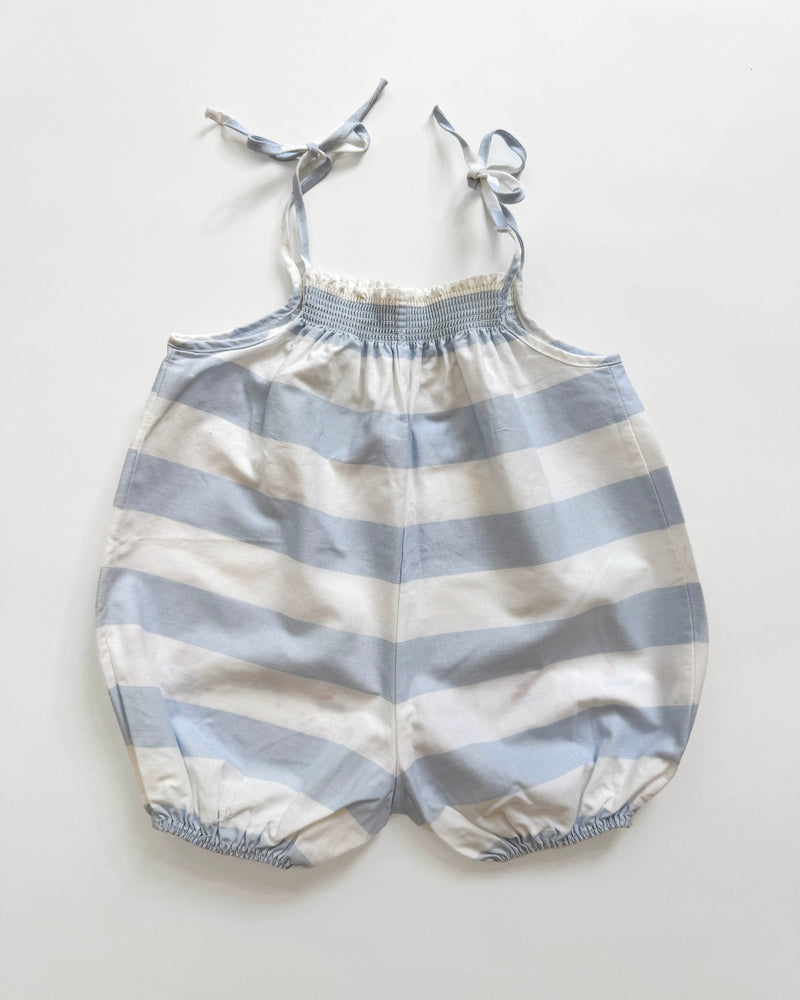 Striped Cotton Bubble Romper 18M