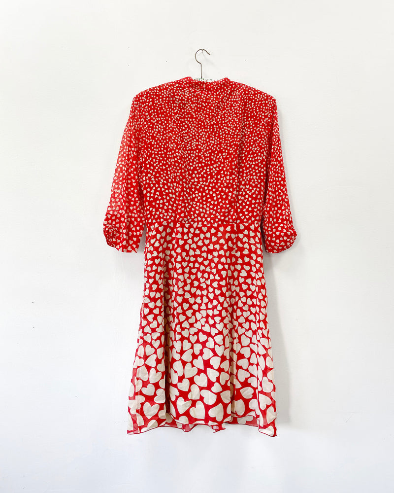 SS 2012 Anna Sui Silk Cotton Hear Dress