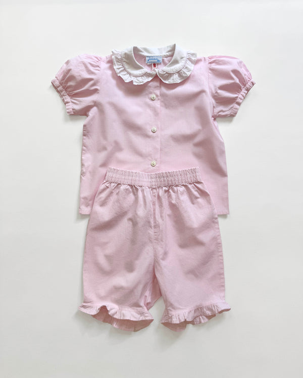 Cacharel Gingham Cotton Two Piece Set 18M
