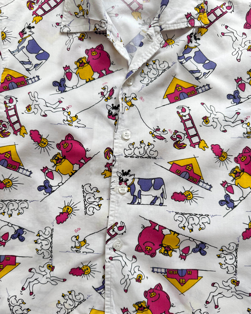 Farm Animals Cotton Blouse 4-5Y