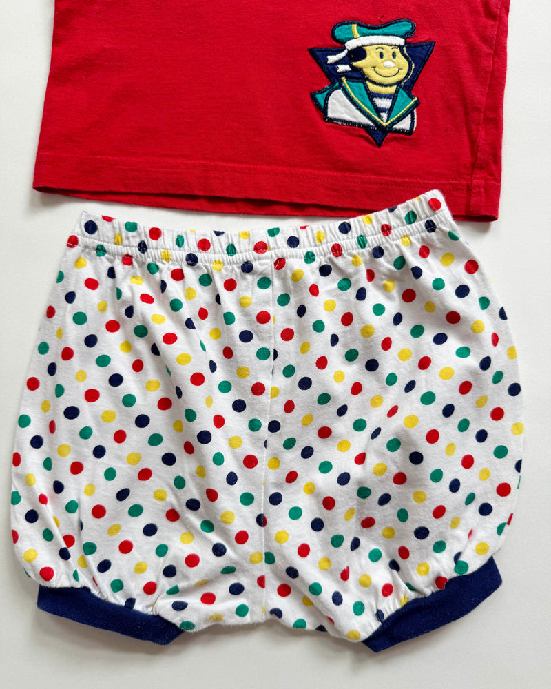 Polka Dot Sailor Baby Set 6M