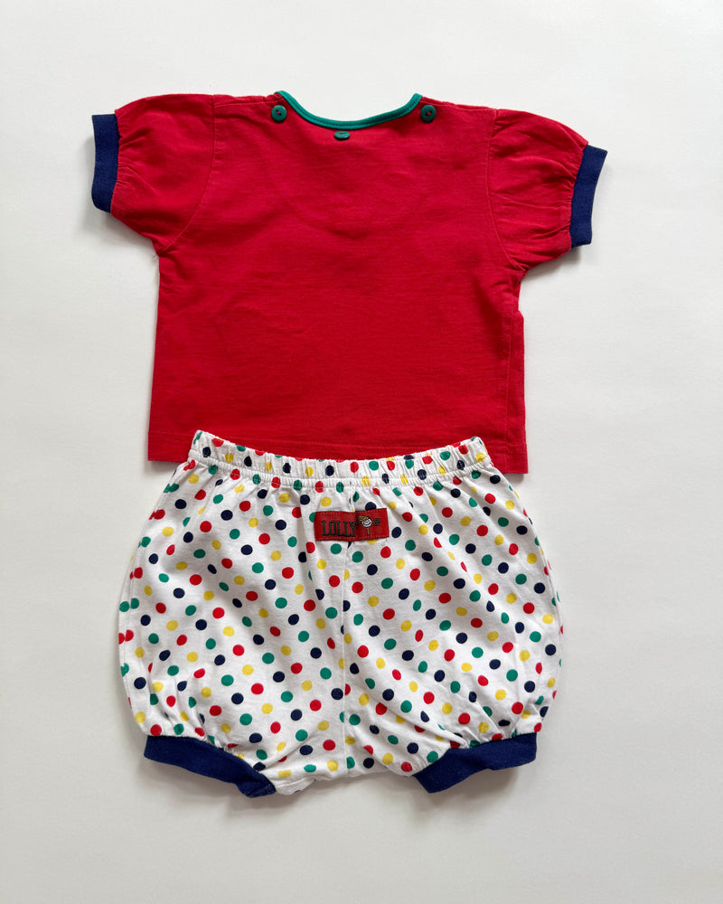 Polka Dot Sailor Baby Set 6M