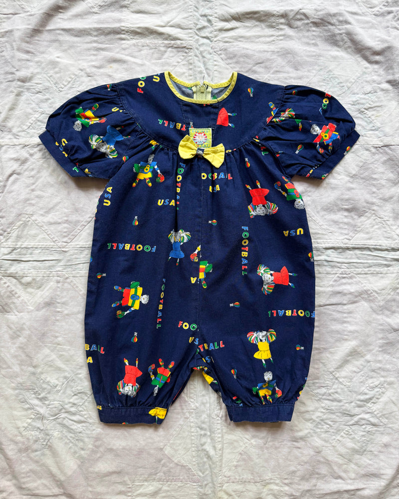 Cheerleader Cotton Romper 1Y