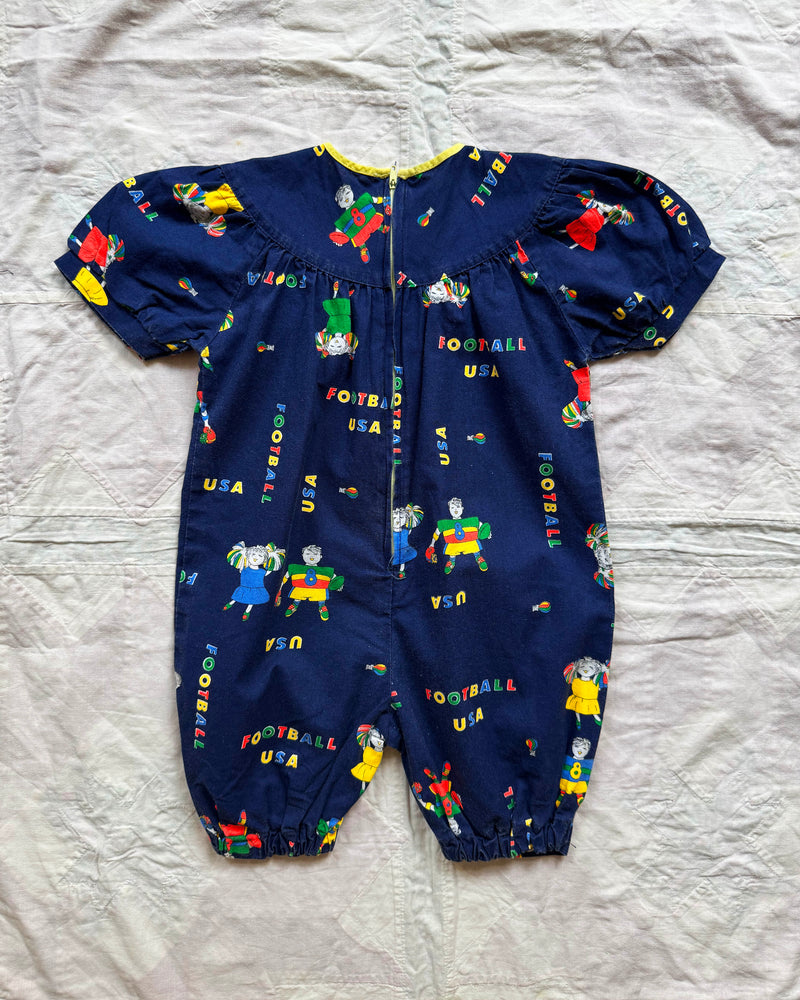 Cheerleader Cotton Romper 1Y