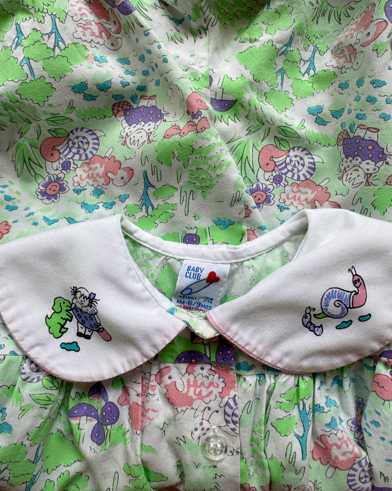 Fairy Tale Worms Cotton Romper 12M