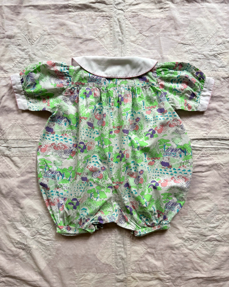 Fairy Tale Worms Cotton Romper 12M