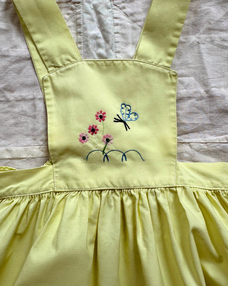 60s Embroidered Cotton Romper 24M