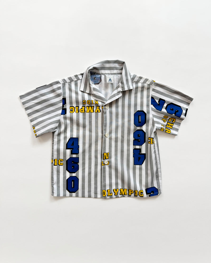 Olympic Striped Cotton Blouse