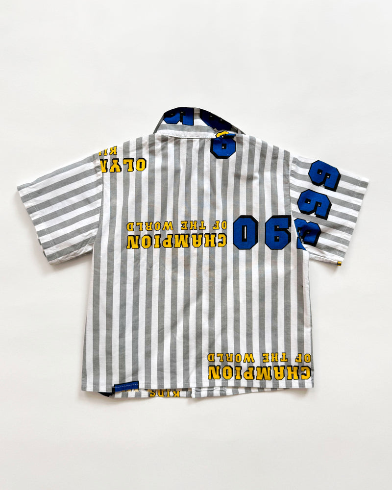 Olympic Striped Cotton Blouse