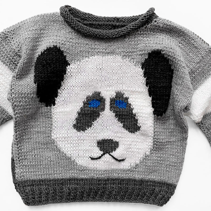 Handmade Vintage Panda Wool Jumper