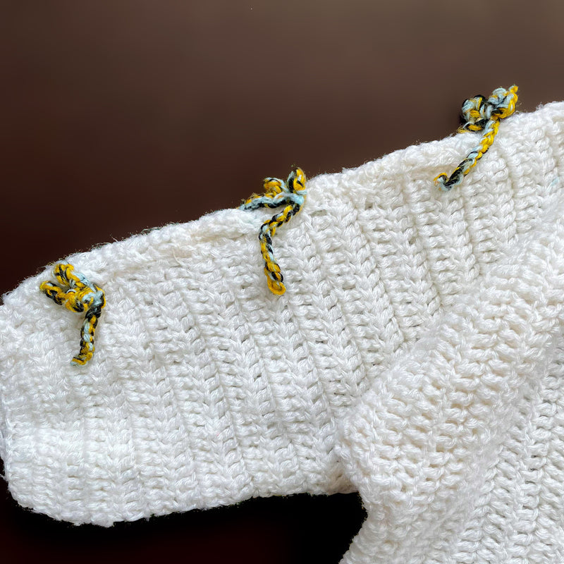 Handmade Cotton Crochet Bee Top