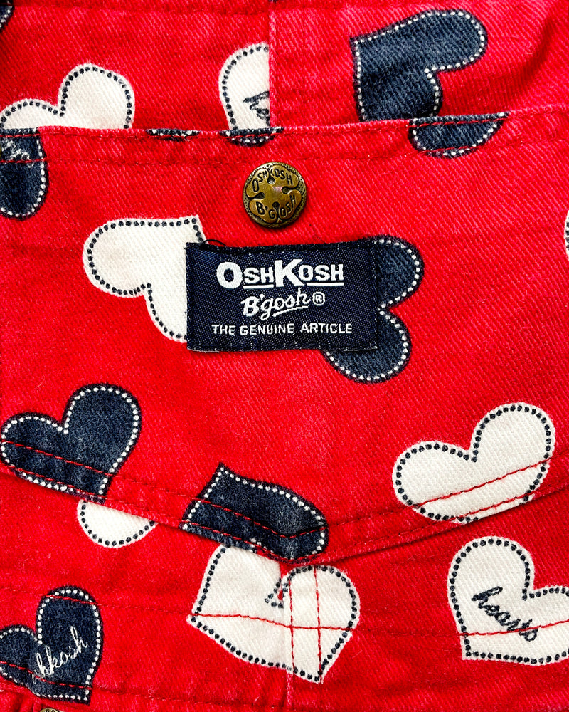 Vintage OshkoshHearts Skirtall 6T