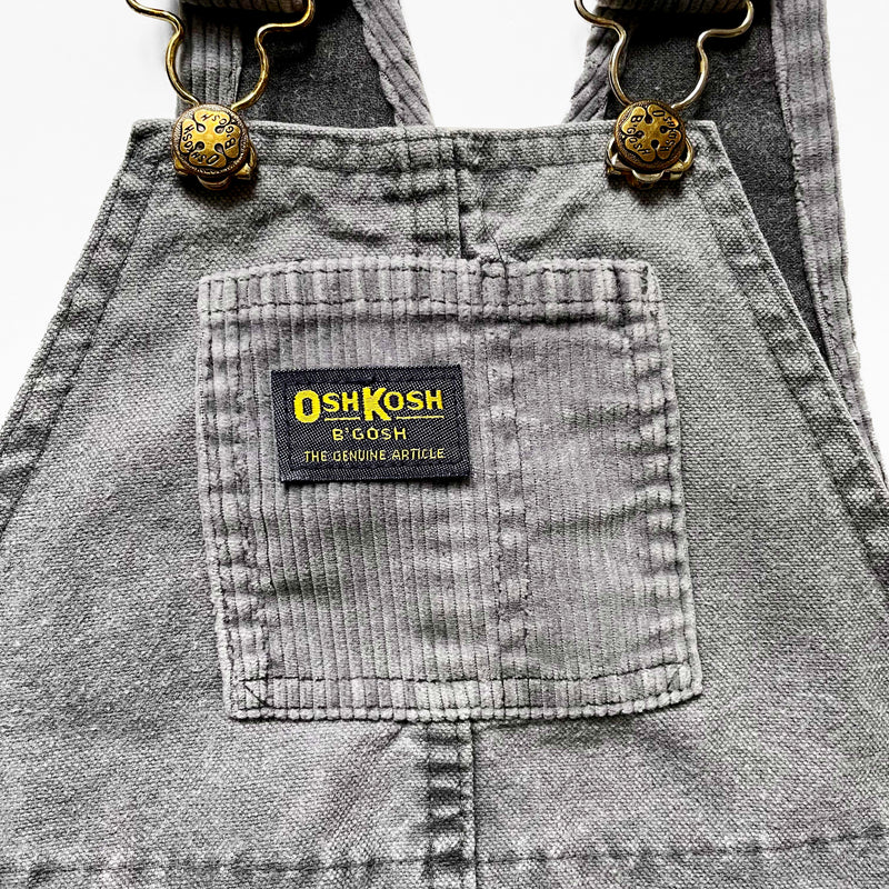 Vintage Oshkosh Grey Corduroy Overalls 5T
