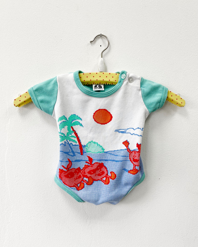Vintage Cotton Tomatoes in the Sun Onesie
