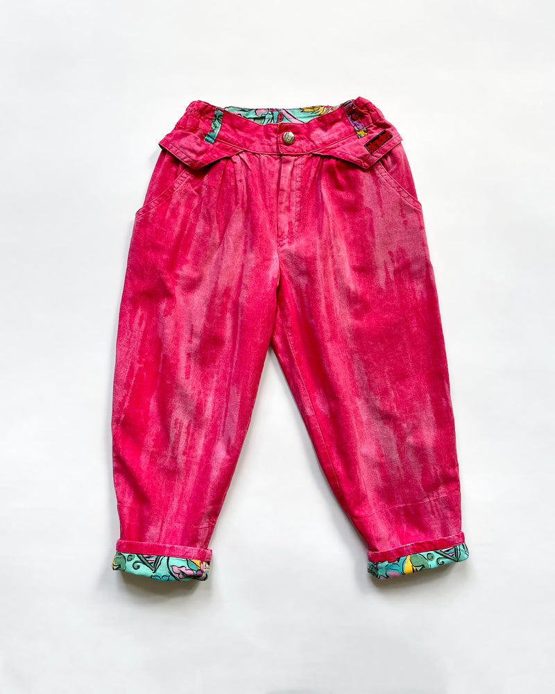 Vintage Pink Cotton Trousers
