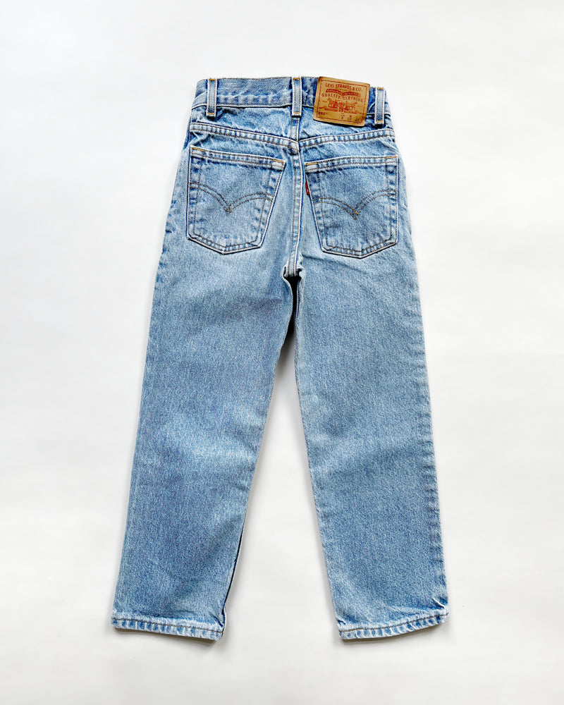 Vintage Levi's 550 Light Wash Jeans 8 SLIM