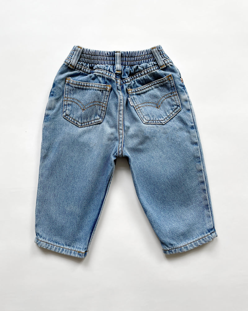 Vintage Levi's Jeans With Elastic Waist 12M