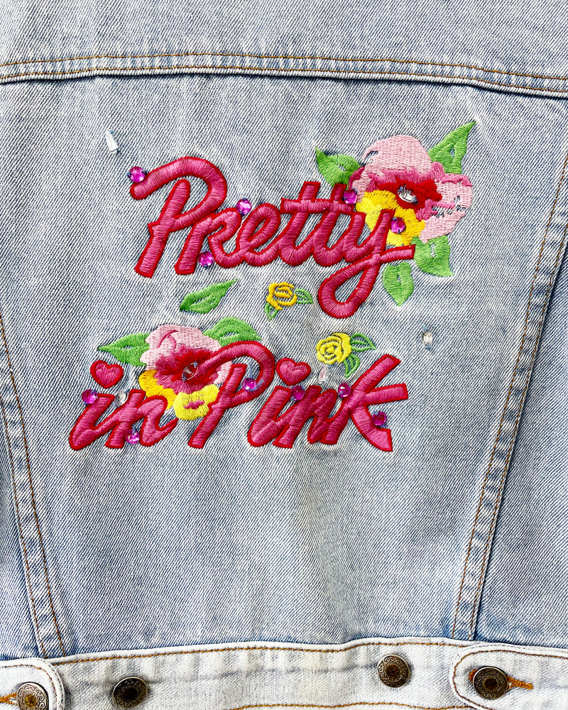 Vintage Pretty in Pink Denim Jacket
