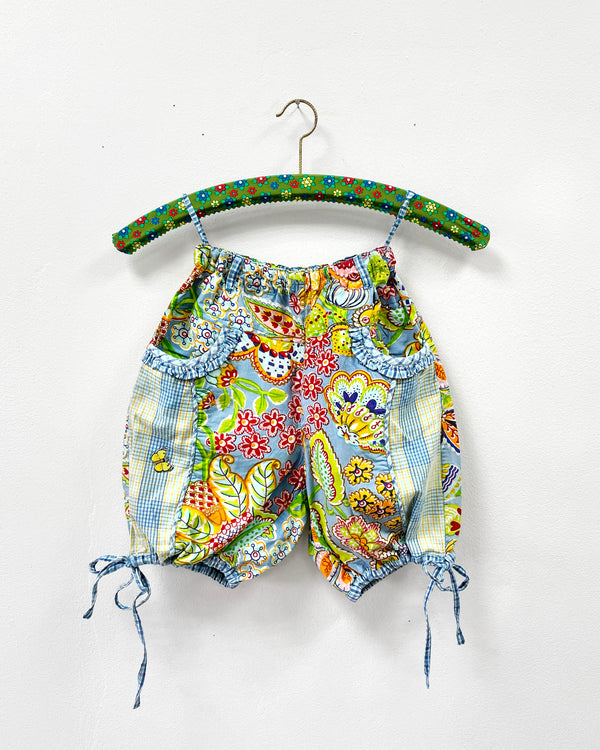 Vintage Oilily Cotton Shorts With Elastic Waist