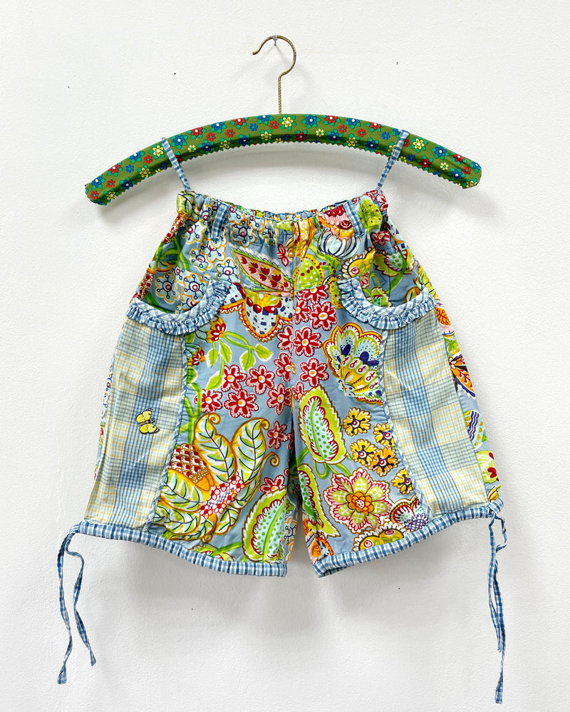 Vintage Oilily Cotton Shorts With Elastic Waist
