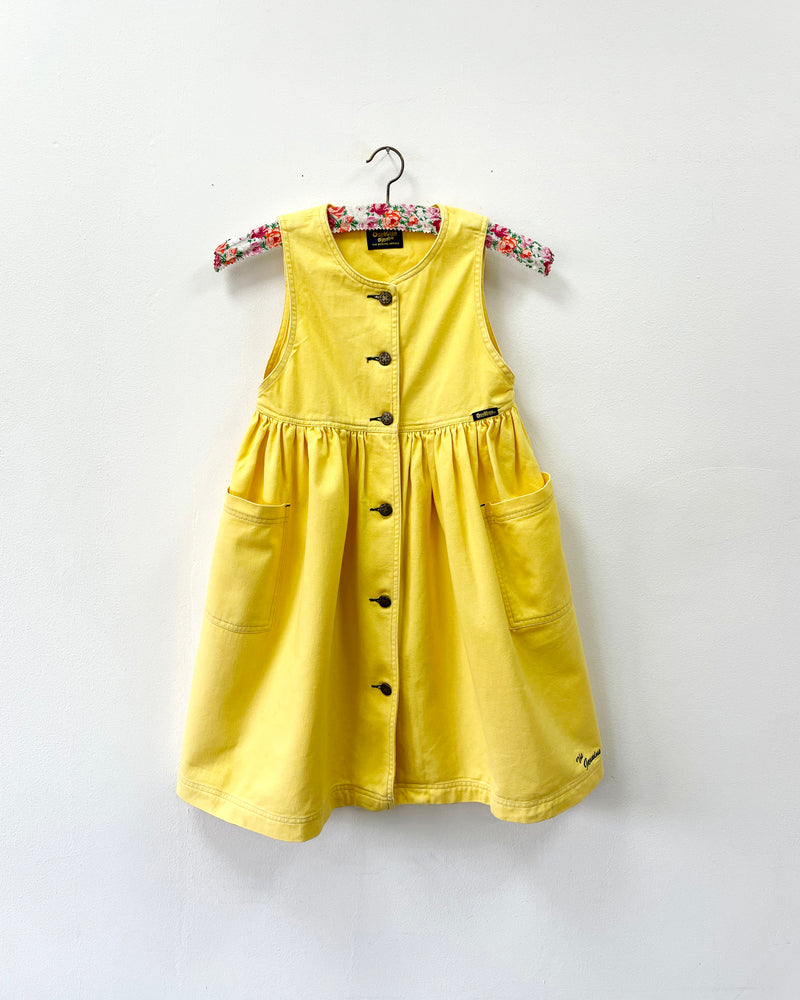 Vintage Oshkosh Yellow Denim Dress