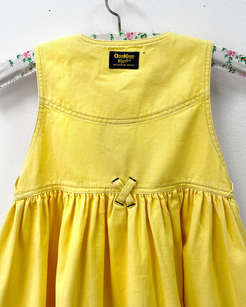 Vintage Oshkosh Yellow Denim Dress
