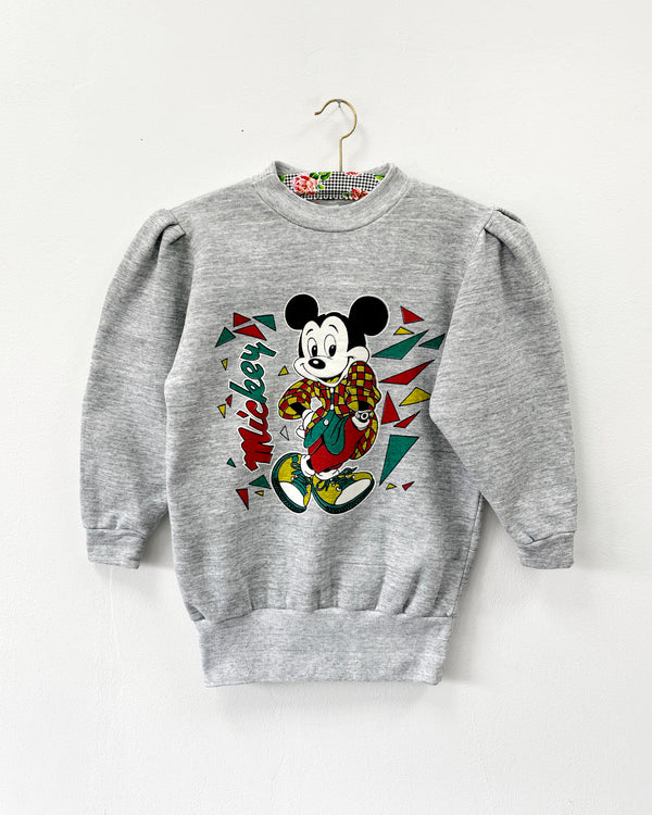 Vintage Mickey Mouse Cotton Sweater Dress