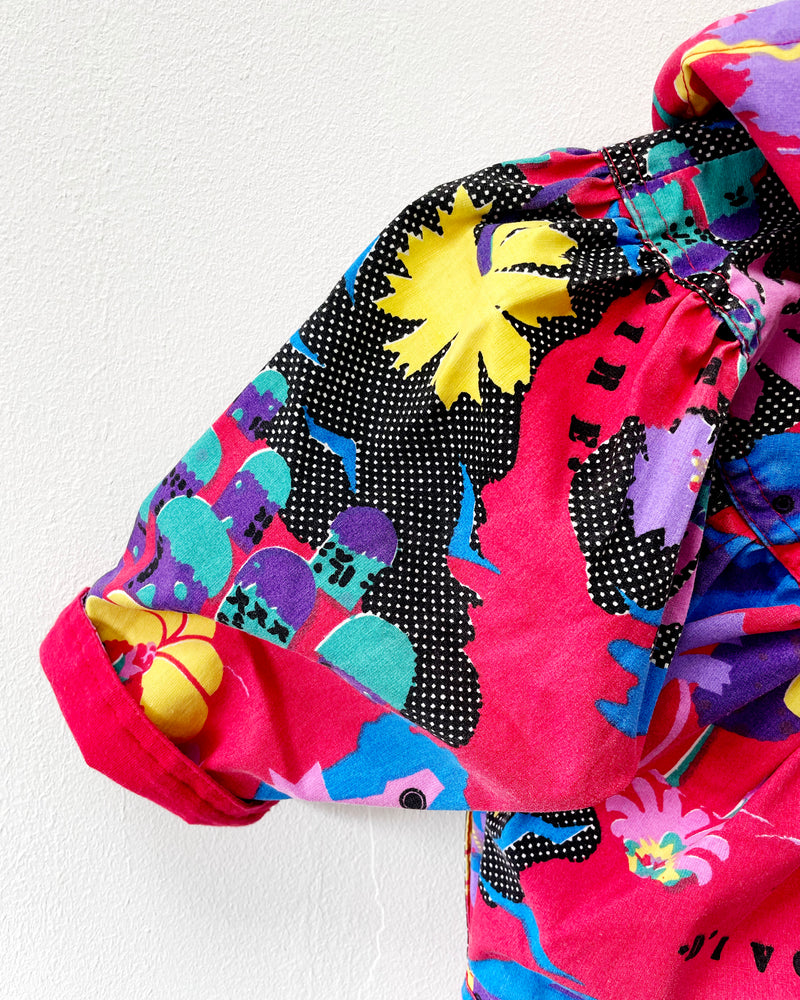 Vintage Beach Village Cotton Jacket