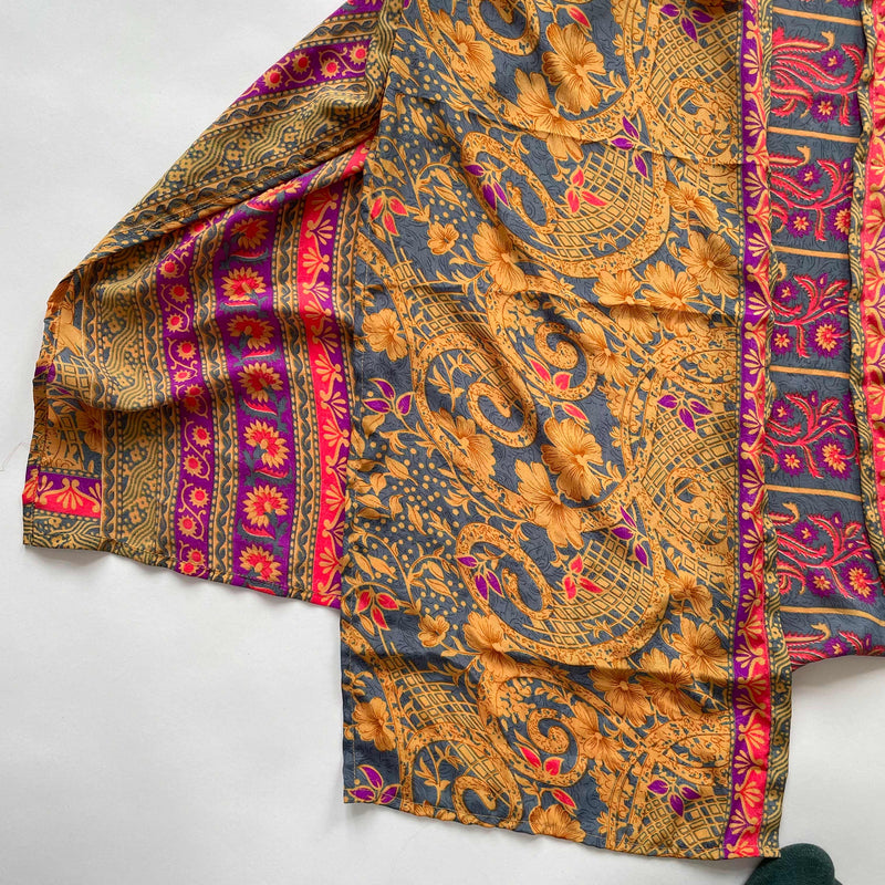 Vintage Indian Silk Kimono Women's