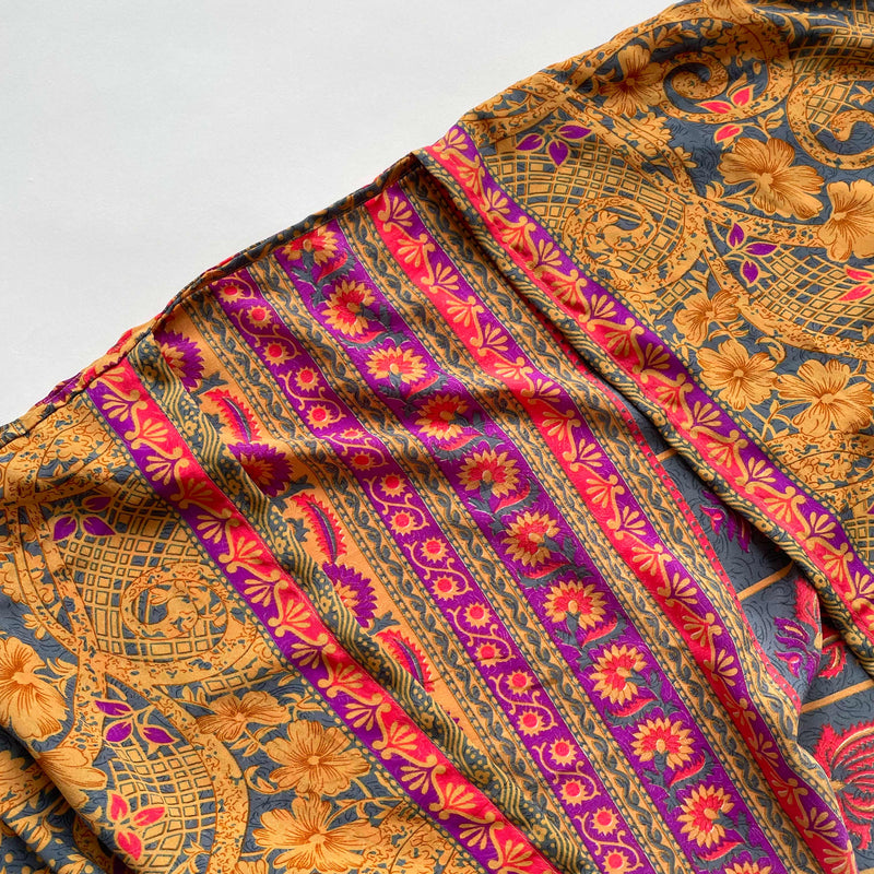 Vintage Indian Silk Kimono Women's