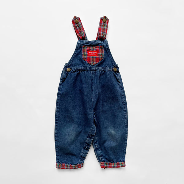 Vintage Oshkosh Roses Denim Romper 3T