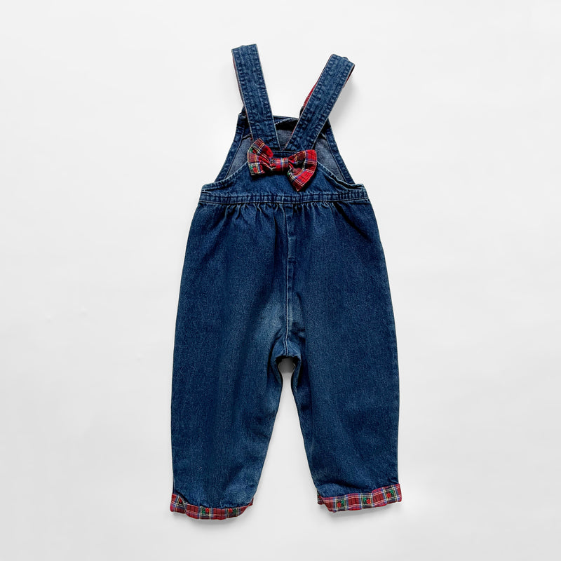 Vintage Oshkosh Roses Denim Romper 3T
