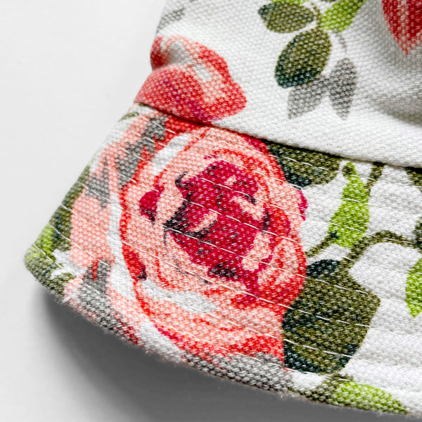 Vintage Rose Canvas Bucket Hat