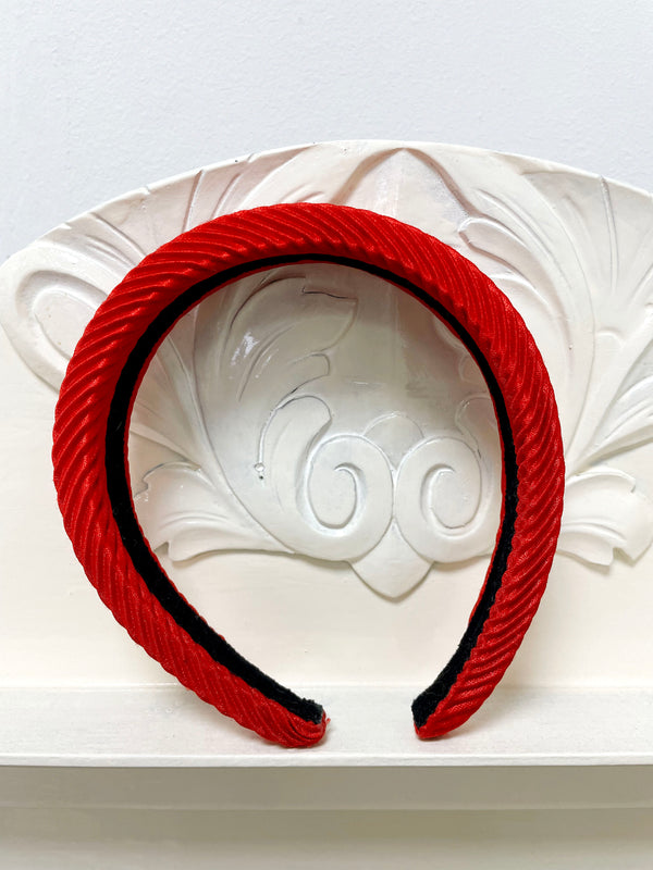 Vintage Pleated Satin Headband