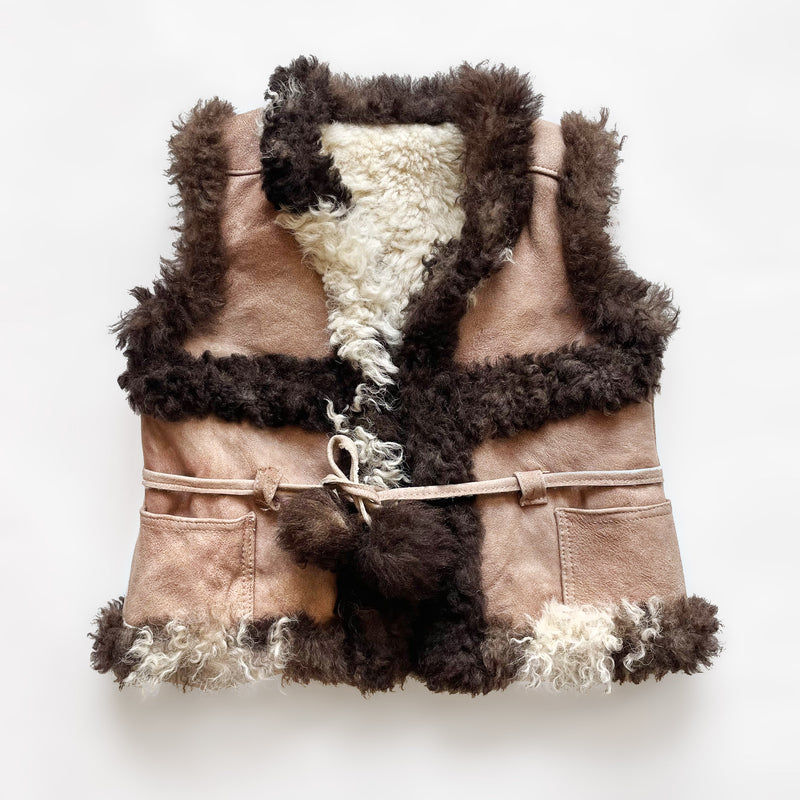 Vintage Leather/Fur Vest