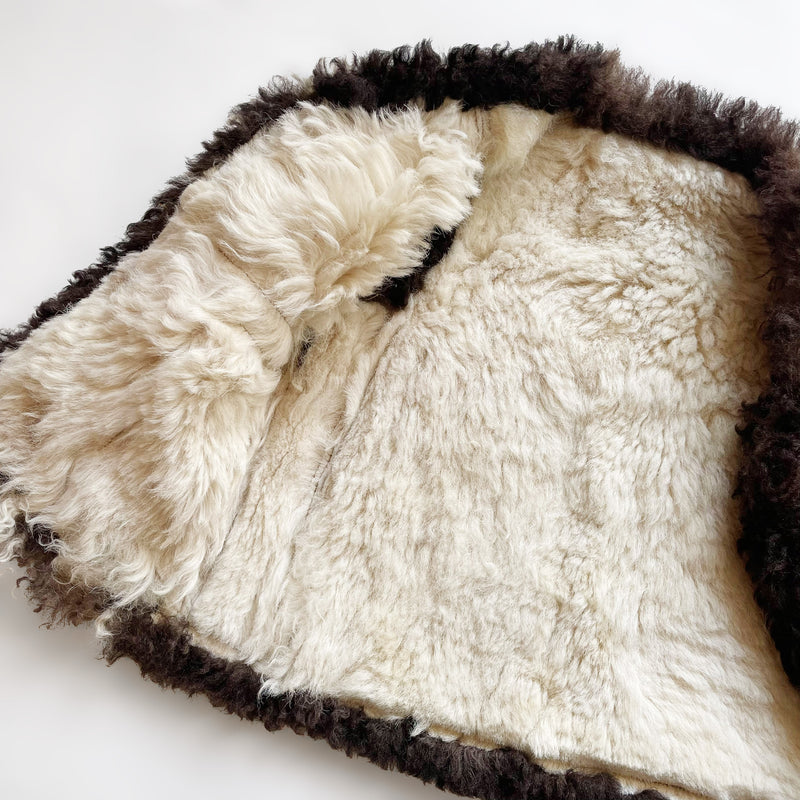 Vintage Leather/Fur Vest