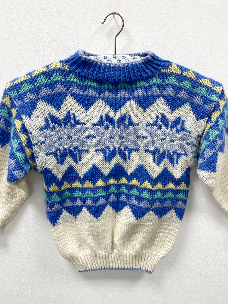 Handmade Vintage  Off-White Wool Sweater